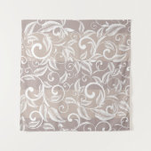 Seamless damask pattern. Vintage ornament. pattern Wandteppich (Vorderseite (Horizontal))