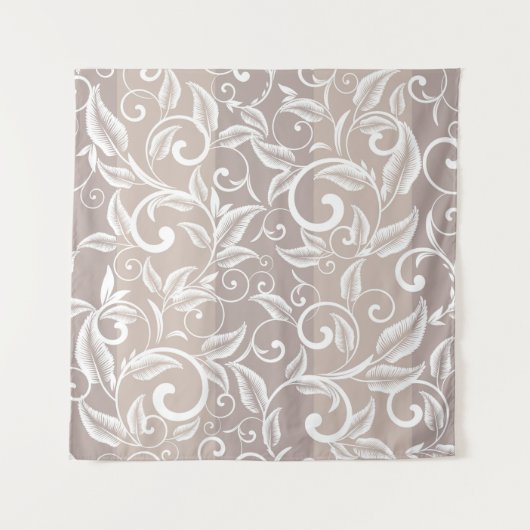 Seamless damask pattern. Vintage ornament. pattern Wandteppich (Vorderseite)