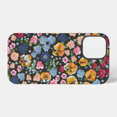 Seamless decorative elegant pattern with cute flow iPhone hülle (Rückseite (Horizontal))