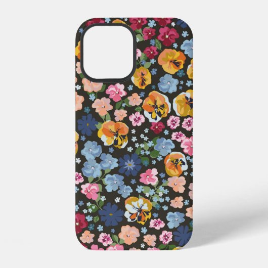 Seamless decorative elegant pattern with cute flow iPhone hülle (Rückseite)