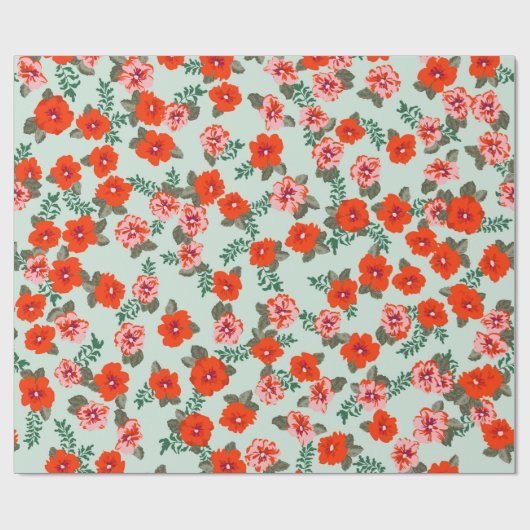 Seamless ditsy pattern in small cute wild flowers. geschenkpapier (Flach)