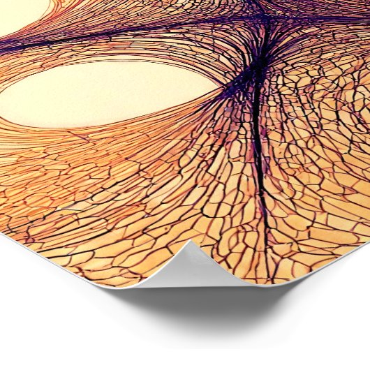 Seamless Electric Abstract Schematic Wallpaper Poster (Ecke)