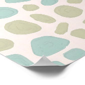 Seamless Eroded Patina Object Tiling Pattern Poster (Ecke)