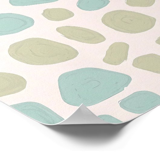 Seamless Eroded Patina Object Tiling Pattern Poster (Ecke)