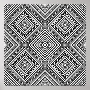 Seamless Ethnic Pattern 2 Poster