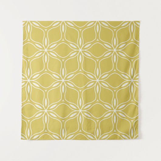 Seamless floral geometric patterns. Texture vintag Wandteppich (Vorderseite)