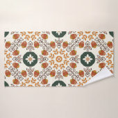 Seamless floral natural abstract geometric pattern badehandtuch (Badehandtuch)