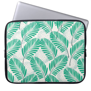 Seamless floral natural abstract pattern on white laptopschutzhülle