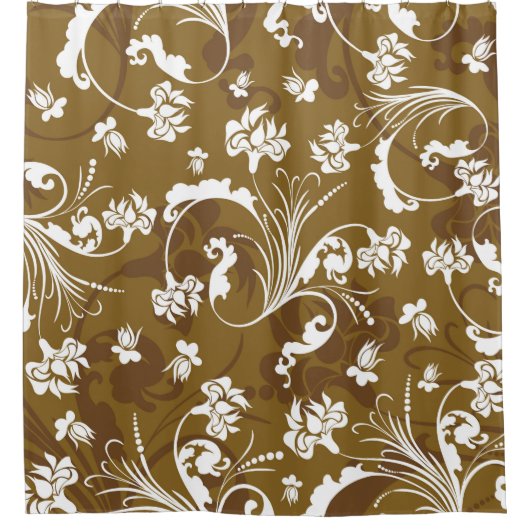 Seamless floral pattern. abstract,art,background,b duschvorhang (Vorderseite)