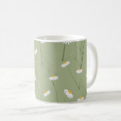 Seamless floral pattern background with cosmos flo kaffeetasse (VorderseiteRechts)