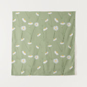 Seamless floral pattern background with cosmos flo wandteppich (Vorderseite)