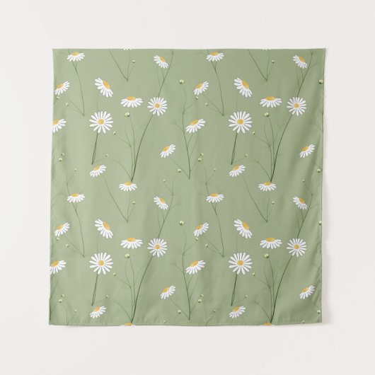 Seamless floral pattern background with cosmos flo wandteppich (Vorderseite)