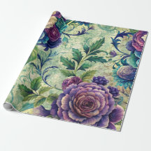 Seamless Floral Pattern Furniture Decoupage Paper