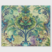 Seamless Floral Pattern Furniture Decoupage Paper Geschenkpapier (Flach)