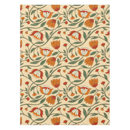 Seamless floral pattern in beige background tischdecke