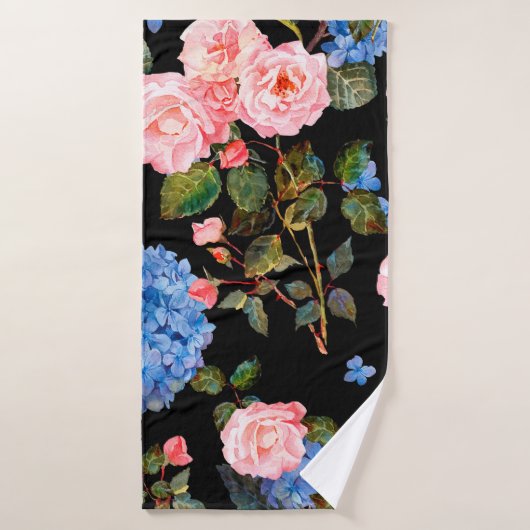 Seamless floral pattern in victorian style. Bouque Badehandtuch (Badehandtuch)