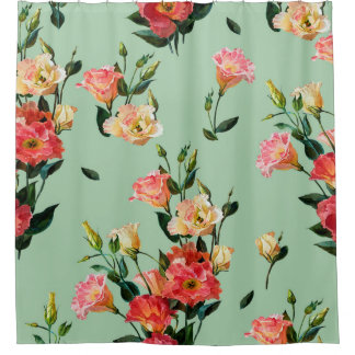 Seamless floral pattern in victorian style. Bouque Duschvorhang