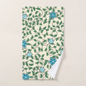 Seamless floral pattern on beige background badhandtuch set (Handtuch)