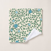 Seamless floral pattern on beige background badhandtuch set (Waschlappen)