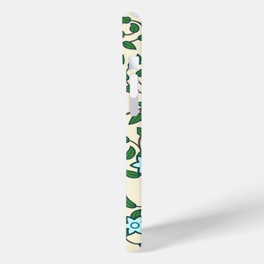 Seamless floral pattern on beige background Case-Mate iPhone hülle (Rückseite / Links)