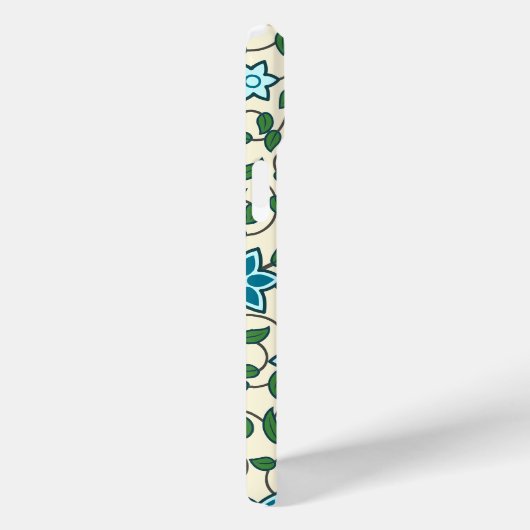 Seamless floral pattern on beige background Case-Mate iPhone hülle (Rückseite / Rechts)