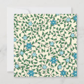 Seamless floral pattern on beige background dankeskarte (Vorderseite)