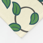 Seamless floral pattern on beige background fleecedecke (Ecke)