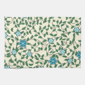 Seamless floral pattern on beige background geschirrtuch (Horizontal)