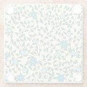 Seamless floral pattern on beige background glasuntersetzer (Rückseite)