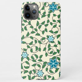 Seamless floral pattern on beige background iPhone 11Pro max hülle