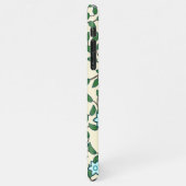 Seamless floral pattern on beige background iPhone hülle (Linke Seite)