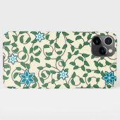 Seamless floral pattern on beige background iPhone hülle (Rückseite (Horizontal))