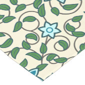 Seamless floral pattern on beige background kurzer tischläufer (Ecke)