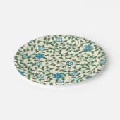 Seamless floral pattern on beige background pappteller (Schrägansicht)