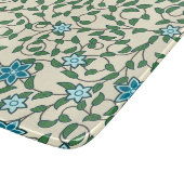 Seamless floral pattern on beige background schneidebrett (Ecke)