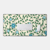 Seamless floral pattern on beige background schreibtischunterlage (Tastatur & Maus)