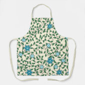 Seamless floral pattern on beige background schürze (Vorderseite)