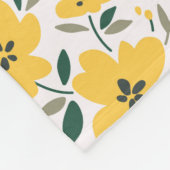 Seamless floral pattern, Small yellow flowers. Wh Fleecedecke (Ecke)