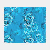 Seamless Floral Pattern. Watercolor elements. Mode Fleecedecke (Vorderseite (Horizontal))