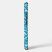 Seamless Floral Pattern: White and Gold on Blue Case-Mate iPhone Hülle (Rückseite / Links)