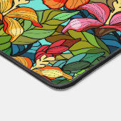 Seamless floral pattern with hibiscus flowers schreibtischunterlage (Ecke)