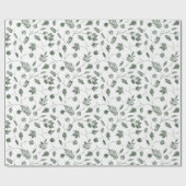 seamless floral pattern with leaves geschenkpapier (Flach)