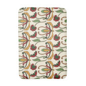 Seamless floral pattern with red and yellow  badematte (Vorderseite Vertikal)