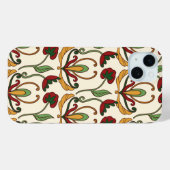 Seamless floral pattern with red and yellow  Case-Mate iPhone hülle (Rückseite (Horizontal))
