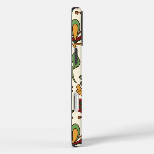 Seamless floral pattern with red and yellow  Case-Mate iPhone hülle (Rückseite / Rechts)