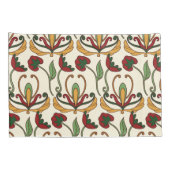 Seamless floral pattern with red and yellow  kissenbezug (Rückseite-Rechts)