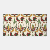 Seamless floral pattern with red and yellow  schreibtischunterlage (Vorderseite)