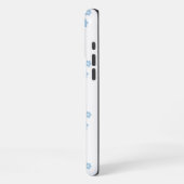 Seamless Floral Pattern with Small Blue Flowers iPhone Hülle (Linke Seite)