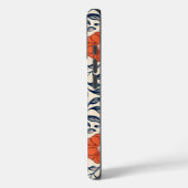 Seamless floral pattern with vibrant orange flower Case-Mate iPhone hülle (Rückseite / Links)