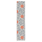 Seamless floral pattern with vibrant orange flower kurzer tischläufer (Vorderseite)